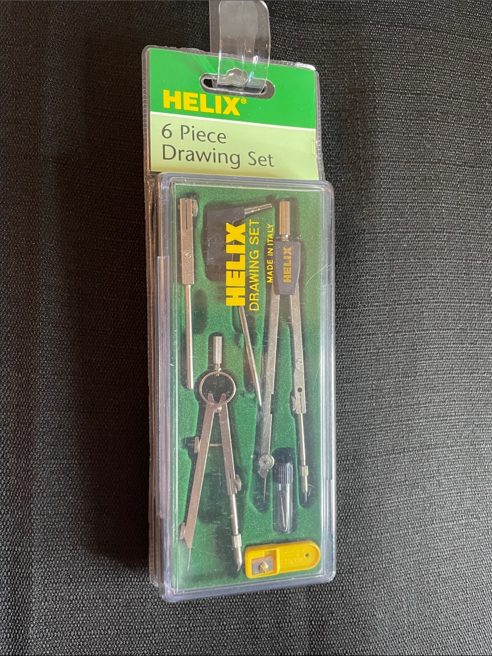 Helix Drawing Set with Green & Yellow Accents | NIB